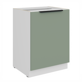 Spodní skříňka Aria 60 D 1F BB Barva korpusu: Bílá, Barva dvířek: SA - Aquamarine AFM