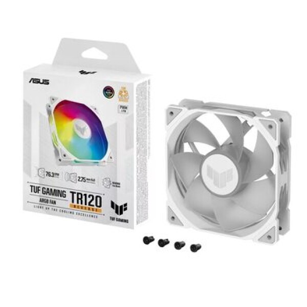 ASUS TUF GAMING TR120 ARGB Reverse bílá / 120mm / Hydraulic bearing / 2000 RPM / 76.3 CFM / 29 dB (90DA00D3-B09000)