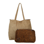 Elegantní dámská shopper taška 2v1 Rimela, béžová