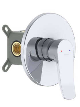 Kielle - Nefia Baterie pod omítku pro 1 spotřebič, s tělesem, chrom 10227200