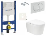 Závěsný WC set Geberit do lehkých stěn / předstěnová SAT BREVIS SIKOGESBRTORD01 SIKOGESBRTORD01