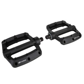 Pedály FORCE KICK nylonové, 3 prům. ložiska, černé