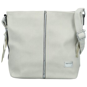 Módní dámská koženková crossbody kabelka Salah, šedá