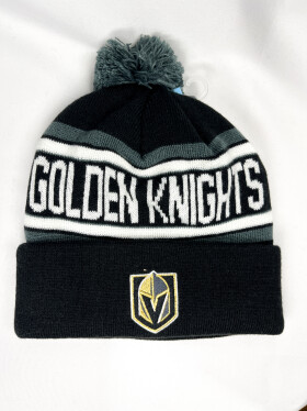 Outerstuff Dětská zimní čepice Vegas Golden Knights NHL Jacquard Cuffed Knit With Pom