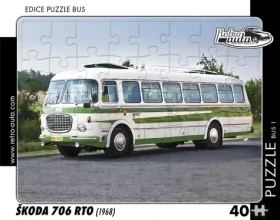 RETRO-AUTA Puzzle BUS č.1 Škoda 706 RTO (1968)