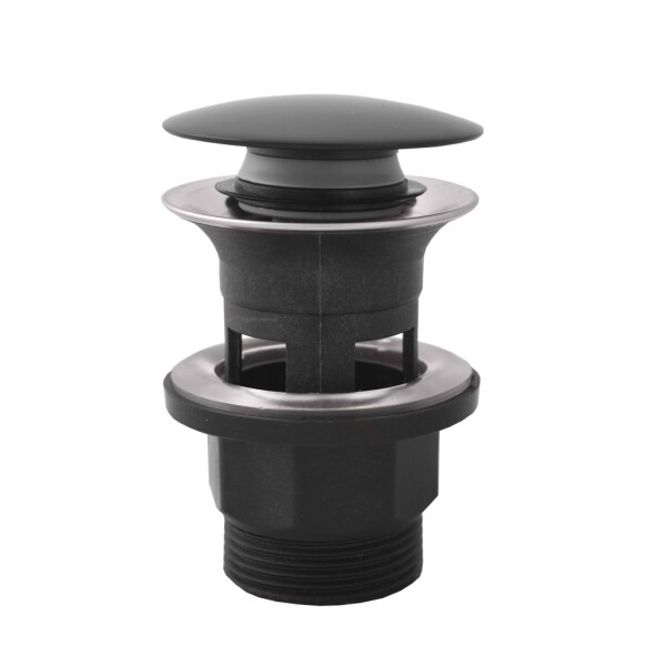 RAV Slezák - Výpusť umyvadlová CLICK-CLACK 5/4", Černá - matná MD0808CMAT MD0808CMAT