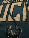 New Era Pánská mikina Milwaukee Bucks NBA Felt Logo Throwback Hoodie Velikost: XL