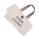 Ferm Living Bavlněná taška Everyday Bag Dark Cashmere, krémová barva, textil