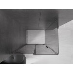 MEXEN/S - Velar L sprchový kout, posuvné dveře 120 x 100, grafit, grafit kartáčovaná 871-120-100-43-66