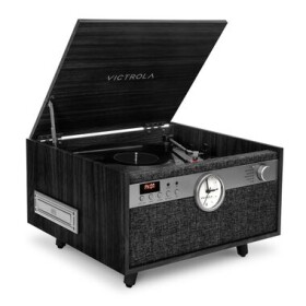 Victrola VTA-830SB-BLK-INT Century černá / Gramofon / 3 rychlostní / BT / RCA / 3.5mm jack (5060647651145)