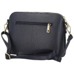 Módní dámská kožená crossbody kabelka Jurina, tmavě modrá