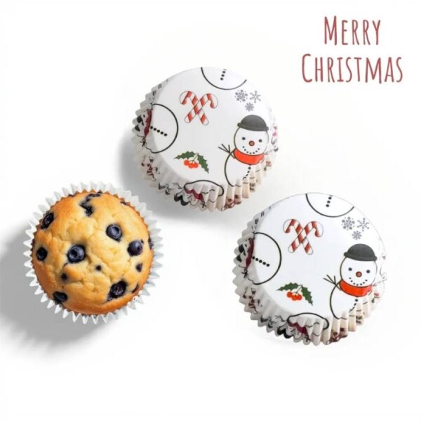 Dortisimo Košíčky na muffiny bílé s vánočními motivy (75 ks)