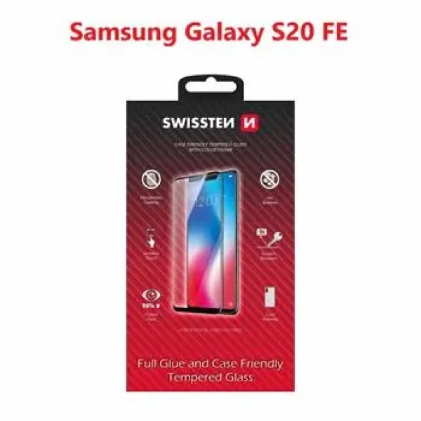 SWISSTEN FULL GLUE COLOR FRAME CASE FRIENDLY sklo pro SAMSUNG G780 GALAXY S20 FE černá (54501779)