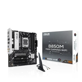 ASUS B850M MAX GAMING WIFI / B850 / 4x DDR5 / 1x GLAN / Wi-Fi 6 / mATX (90MB1LL0-MVEAY0)