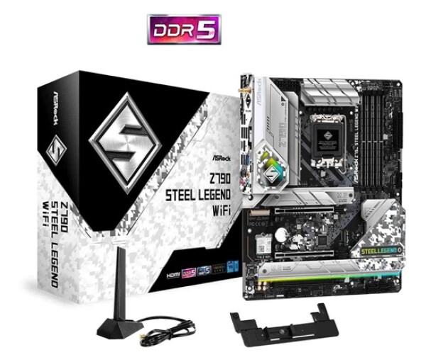 ASRock MB Sc LGA1700 Z790 STEEL LEGEND WIFI, Intel Z790, 4xDDR5, 1xDP, 1xHDMI, WI-FI EDF_380799