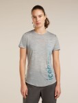 ICEBREAKER Wmns Mer 125 Cool-Lite Sphere SS Tee Vert, Metro Hthr velikost: L