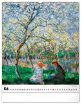 Nástěnný kalendář 2027 Notique Claude Monet, 48 x 56 cm