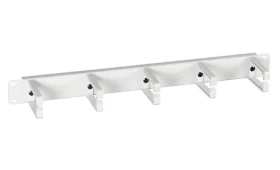 EFB 19" šedý / Vyvazovací panel / 1U / 5x plastová úchytka (699992)
