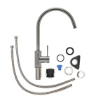Dřezová baterie SAT Aurum s otočným ramínkem broušený gun metal SATBAUR280BGM SATBAUR280BGM