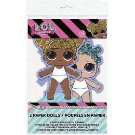 LOL Surprise panenky papírové 2 ks Unique LOL Surprise panenky papírové 2 ks Unique