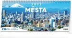 NOTIQUE Stolní kalendář Města 2026 – 14denní, 33 x 14,5 cm (PGS-35706)