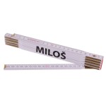 Metr skládací, 2m, dřevěný, PROFI, "MILOŠ"