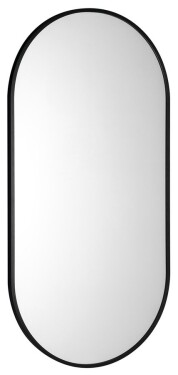 SAPHO - AROWANA oválné zrcadlo v rámu 45x90cm, černá mat AWB4590