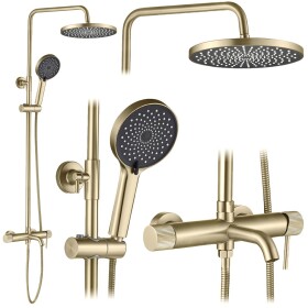 REA - Sprchový set Lungo Stripe Brush Gold REA-P9490