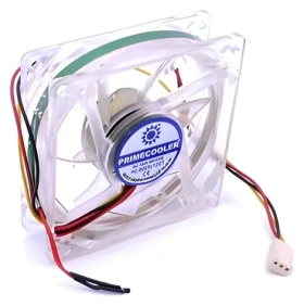 Primecooler PC-L802512ST bílá / Ventilátor do PC / 80 mm / 3pin / 2400 rpm / LED