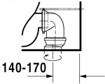 DURAVIT - Starck 2 Stojící WC kombi mísa, bílá 2145090000