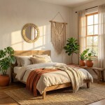 Tutumi - Nástěnné zrcadlo Boho 36CM KLNA-MR01 HOM-02802