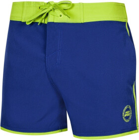 Pánské plavecké šortky Axel 23 Tmavě modrá se zelenou AQUA SPEED Tmavě modrá-zelená
