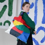 Skládací nákupní taška LOQI JOAN MIRÓ Woman, Bird and Star