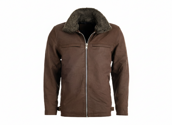 Pánská Kožená Bunda Chic Foster Skipper Brixton Hnědá Velikost: 8XL