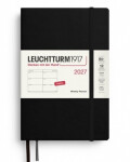 Týdenní plánovač Black, Paperback B6+ 2027, anglicky