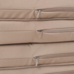 PLUSH NEST PLUSH NEST Venkovní plyšová hrací podložka ve tvaru květu voděodolná 115 × 115 × 5 cm béžová