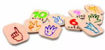 PlanToys PlanToys Prstová abeceda - číslice 1-10