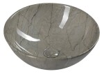 SAPHO - DALMA keramické umyvadlo na desku, Ø 42cm, grigio 113