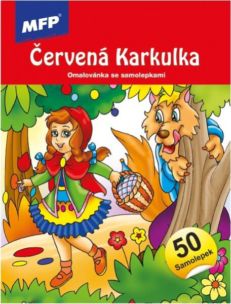 Omalovánky se samolepkami Červená Karkulka 2 148x210mm/24s
