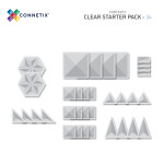 Connetix Connetix Tiles - Magnetická Stavebnice Průhledná Startovací Set 34 ks