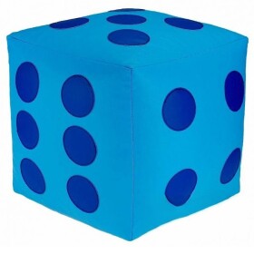FRONTI Dětský taburet KOSTKA 30 cm - světlemodrá + modrá