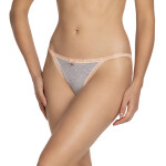 Dámské kalhotky TANGA L-1400TG GREY MELANGE L