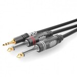 Oehlbach jack audio prodlužovací kabel [1x jack zástrčka 3,5 mm - 1x jack zásuvka 3,5 mm] 5.00 m černá pozlacené kontakty Oehlbac