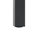 Zahradní stůl 160x90cm, hliník, polywood, černá, AZT-S1514 BK