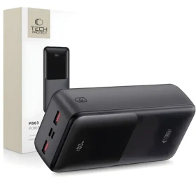 Tech-Protect PB03 černá / Powerbanka / 30000 mAh / 22.5W