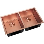 MEXEN - Binox ocelový dřez 2-bowl 800 x 450 mm, měď HC 6421802000-65HC