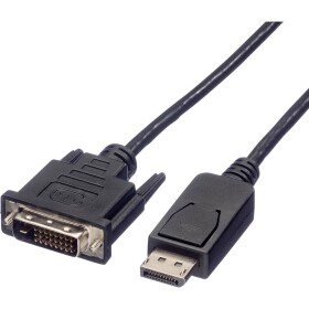 Roline DisplayPort kabel Konektor DisplayPort, DVI-D 24+1pol. Zástrčka 3.00 m černá 11.04.5611 stíněný Kabel DisplayPort