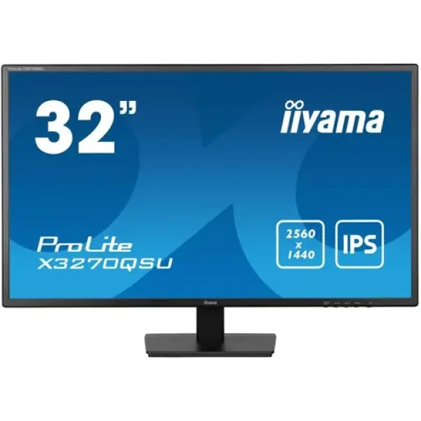 32" IIYAMA ProLite X3270QSU-B1 černá / IPS / 2560 x 1440 / 3000:1 / 250cd / 3ms / HDMI+DP / repro (X3270QSU-B1)