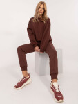 Mikina CLM BL 1280.22 hnědá XL