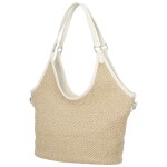 Stylová dámská kabelka na rameno Alfréda, světle béžová